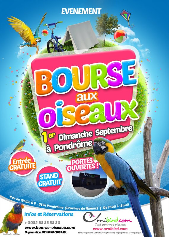 Loisirs Grande Bourse Oiseaux Portes Ouvertes Chez Ornibird