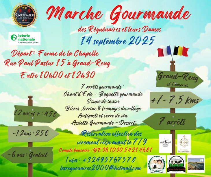 Loisirs Marche Gourmande Réguénaires leurs Dames