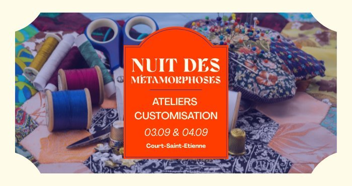 Stages,cours Atelier customisation textile - Nuit Métamorphoses