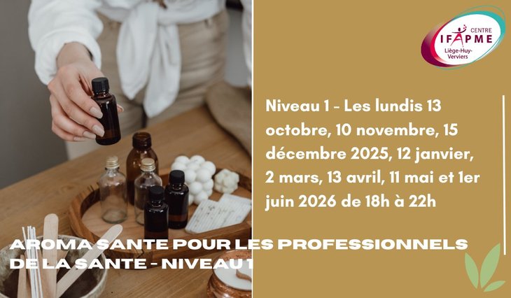 Stages,cours Formation aroma santé pour professionnels la santé - Niveau 1