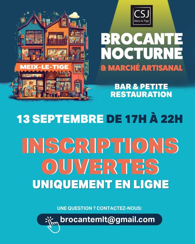  Brocante marché artisanal nocturne