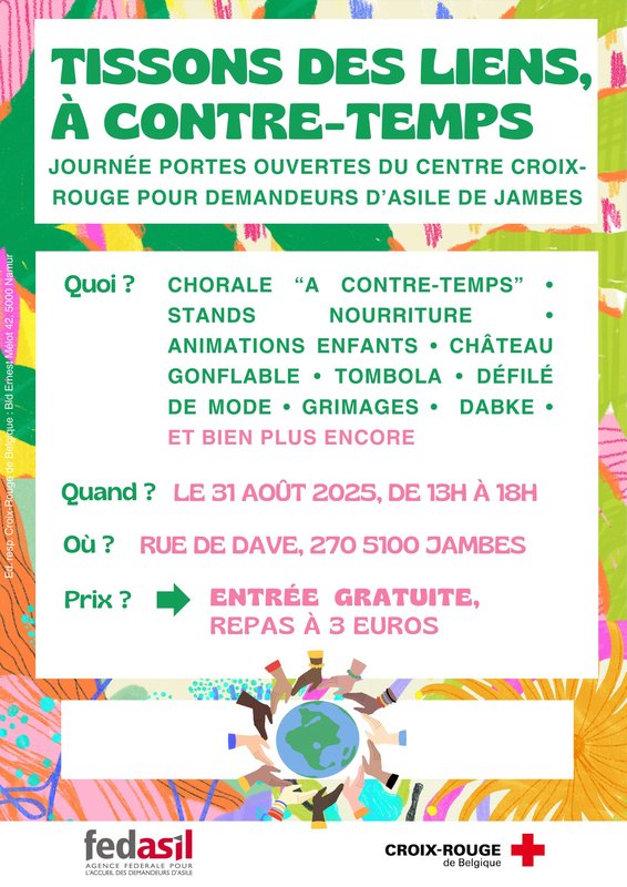 Loisirs Journée Portes Ouvertes Croix Rouge Jambes -Tissons Liens, Contre-Temps