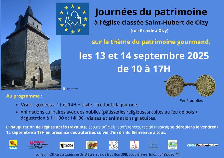 Conférences Journées patrimoine l église classée Saint-Hubert 