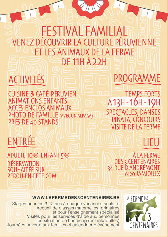 Loisirs Le festival Pérou fête ! Viens découvrir l Alpaga