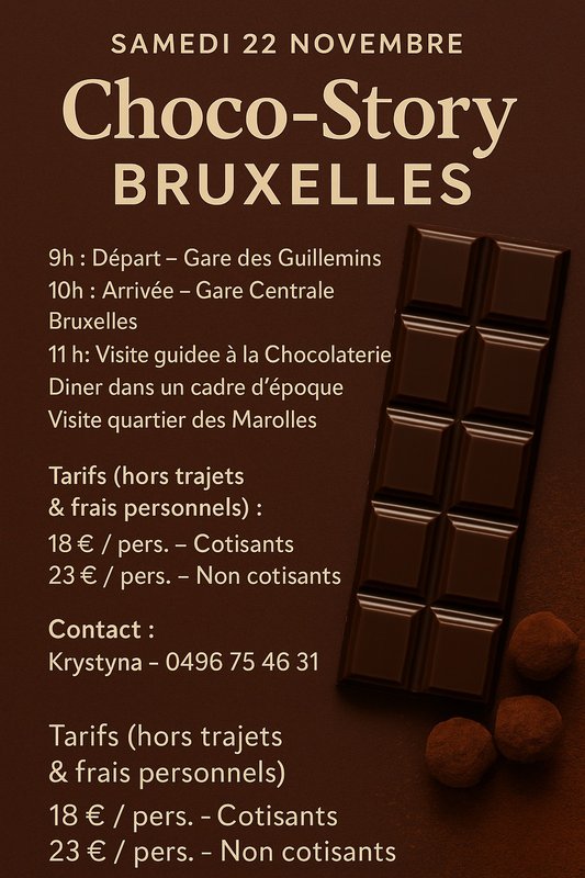 Loisirs Choco-Story Bruxelles avec Walclub
