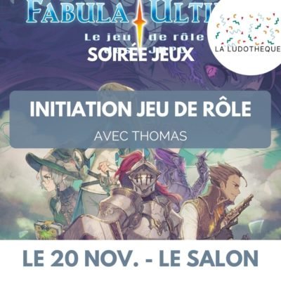 Loisirs Soirée découverte - Initiation jeu rôle