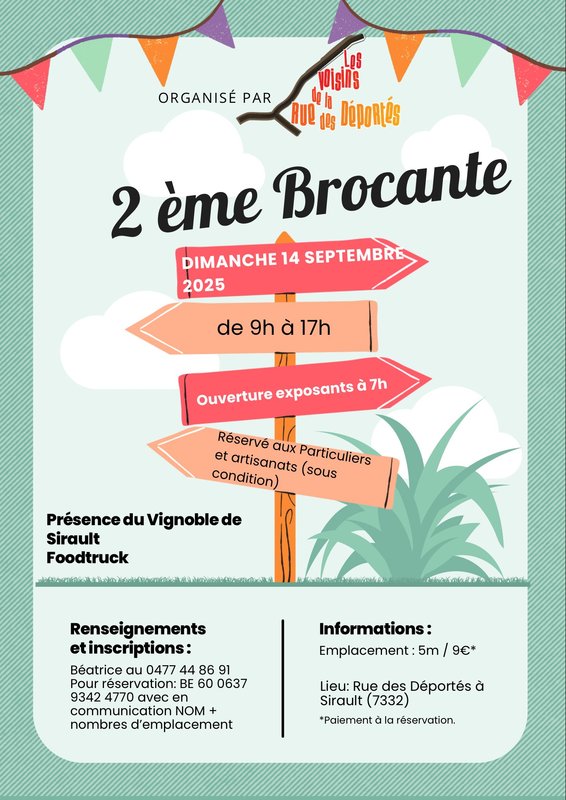  2 brocante voisins la des Déportés