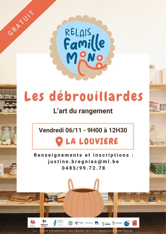 Stages,cours [Parents solo - Relais Familles Mono] L art Rangement Les Débrouillardes