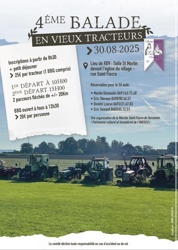 Loisirs 4ème balade vieux tracteurs
