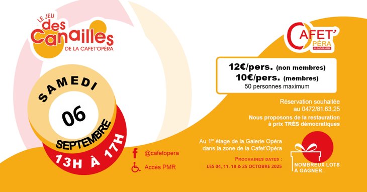 Loisirs Le des Canailles la Cafet Opéra