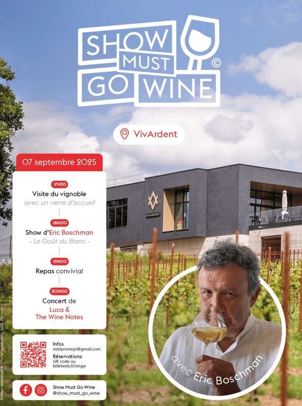 Spectacles Show Must Wine : Eric Boschman spectacle chez VivArdent
