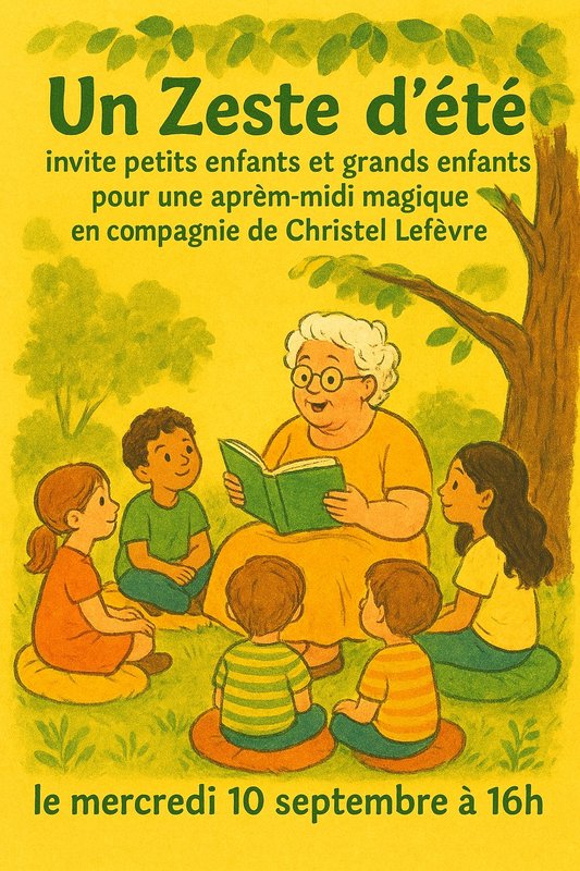 Spectacles Après-midi contée pour enfants chez Zeste d’été