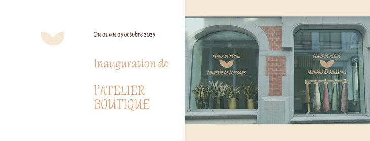 Loisirs Inauguration la tannerie/boutique cuirs poissons Peaux Pêche