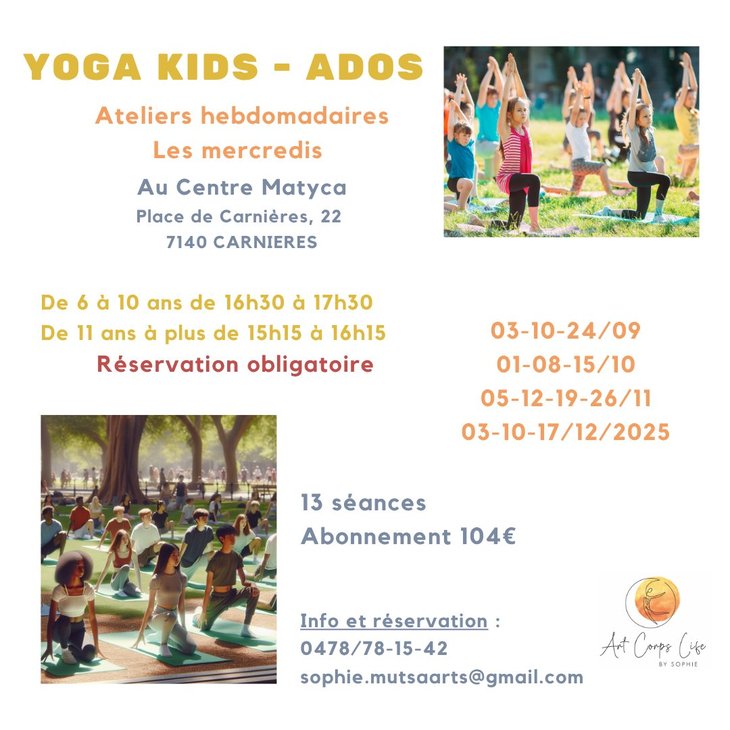 Stages,cours Yoga Kids