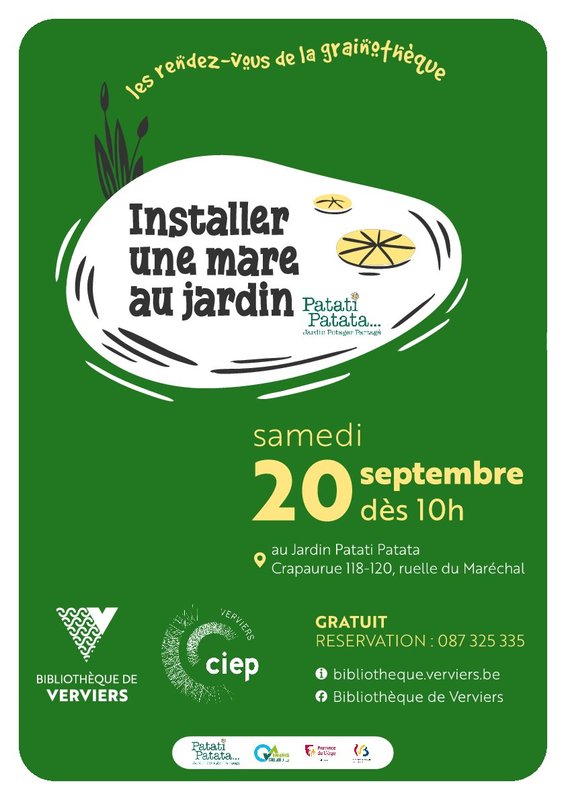 Conférences Installer mare jardin