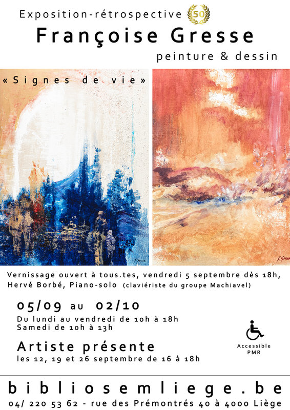Expositions Exposition rétrospective : Françoise Gresse, ans peintures dessins
