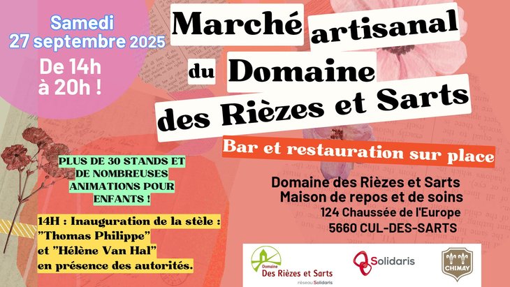 Loisirs Marché artisanal Domaine Rièzes des Sarts