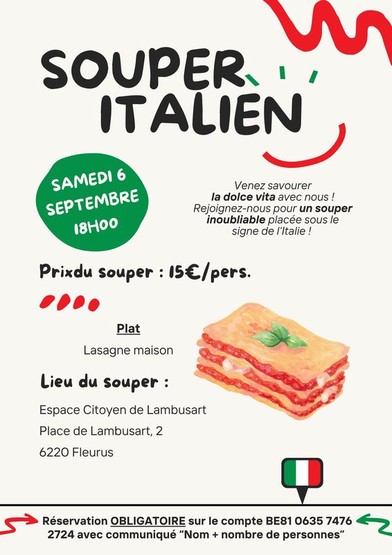 Soirées Souper italien