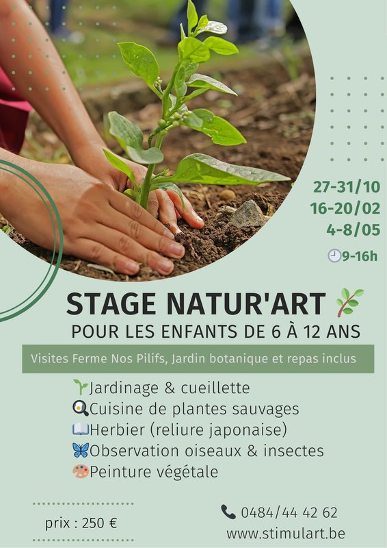 Stages,cours Stage natur’ART & bien-être pour enfants