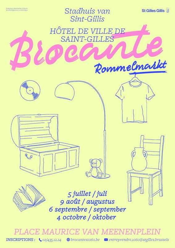  Brocante l Hôtel Ville - Place Meenen