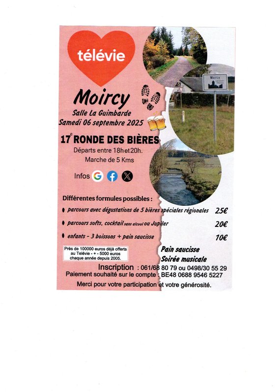 Loisirs Ronde bieres télévie
