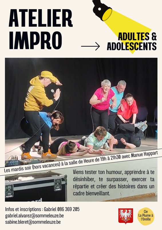 Stages,cours Atelier Théâtre Impro Ado-Adultes