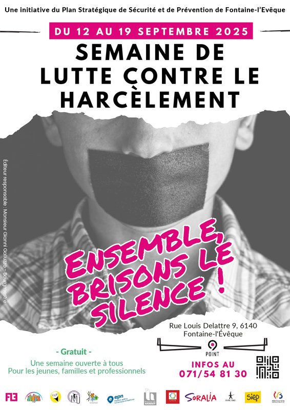 Conférences Ensemble, brisons silence - Semaine contre harcèlement