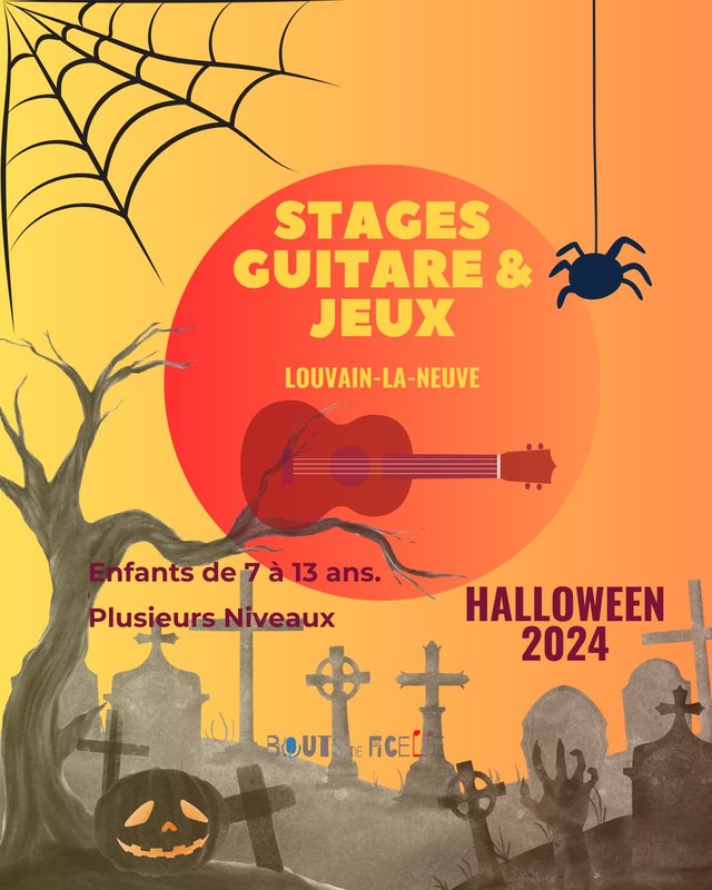 Stages,cours Stage guitare jeux halloween
