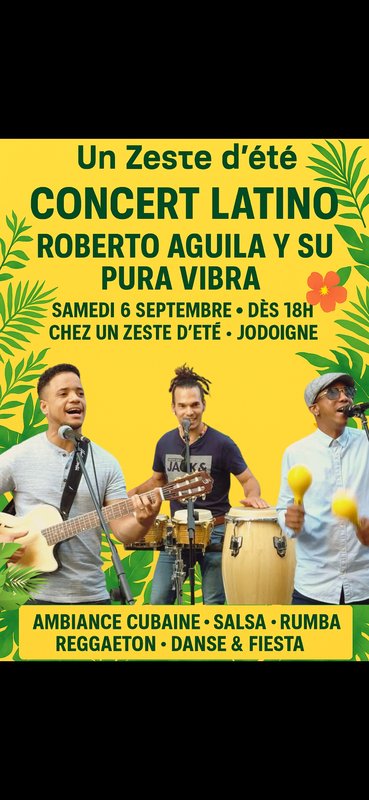 Soirées Soirée Live Latino chez Zeste d été  Groupe Cubain Concert