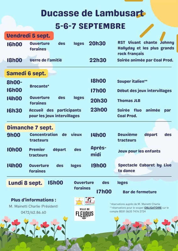Loisirs Fête Lambusart