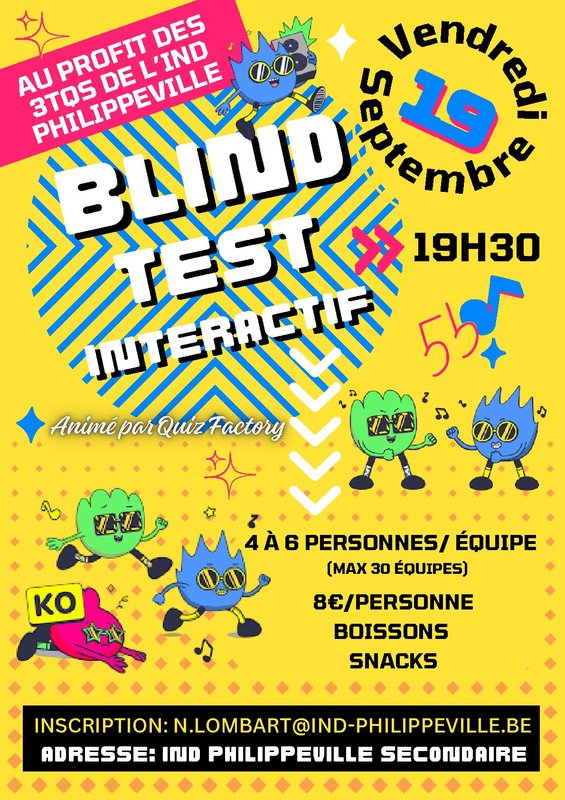 Soirées Blind test interactif animé Quiz Factory