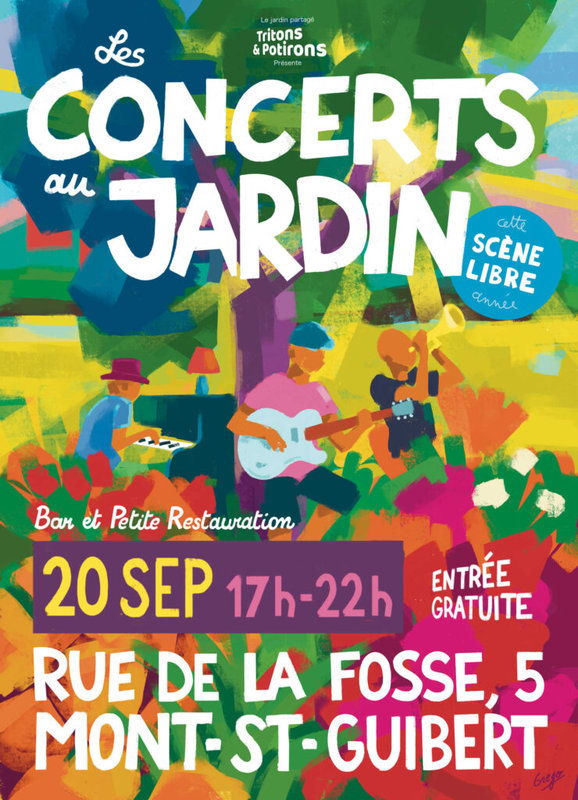 Concerts Les Concerts Jardin - 3ème édition - Concerts, et... Scène Libre 