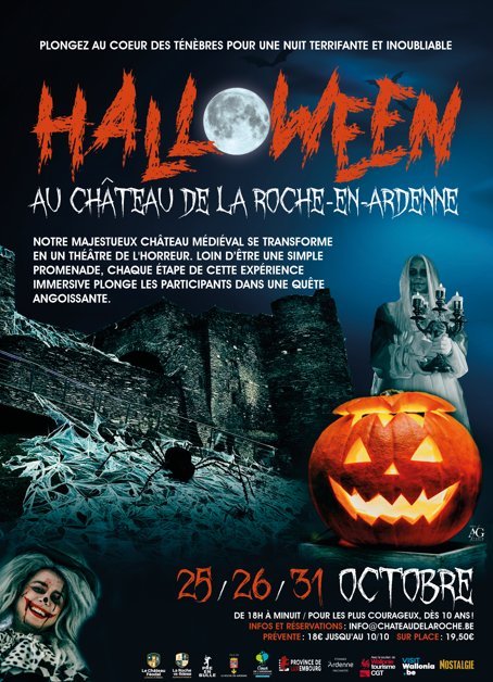 Loisirs Halloween Château La Roche-en-Ardenne