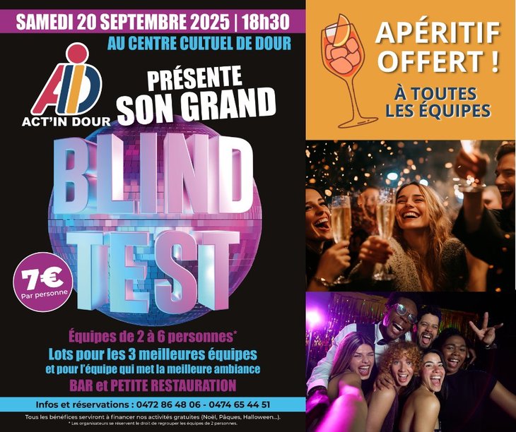 Soirées Grand Blind Test festif Act’In