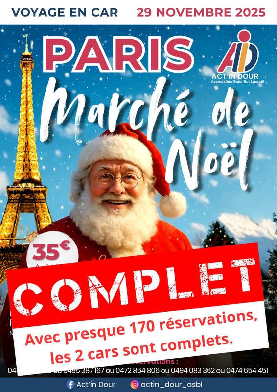 Excursions, séjours Voyage Marché Noël Paris