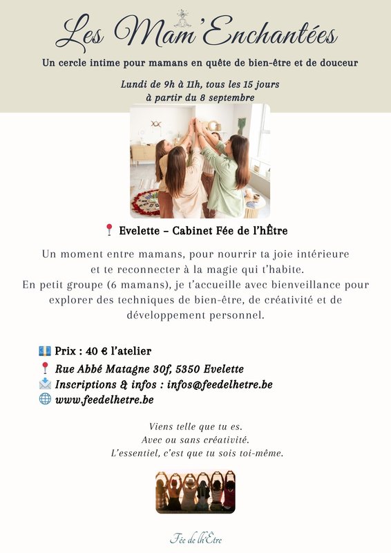 Stages,cours Les Mam’enchantées Atelier bien-être pour mamans