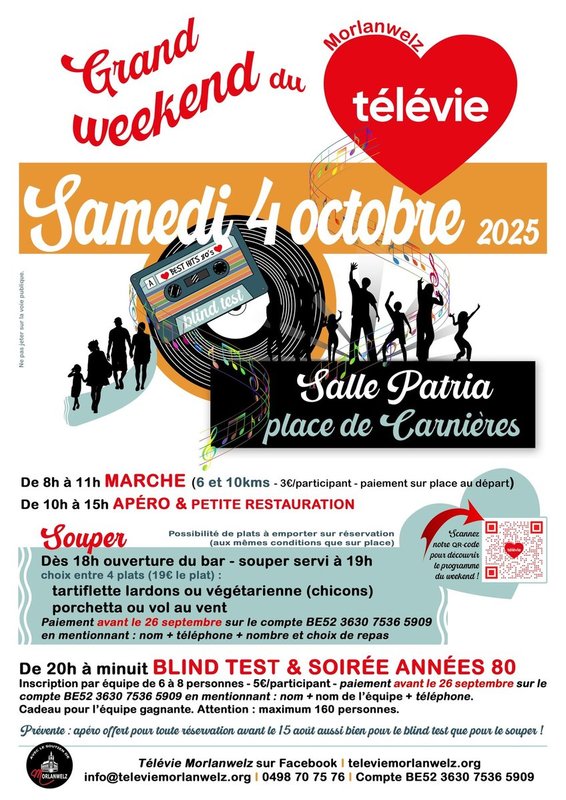 Loisirs Grand weekend Televie Morlanwelz