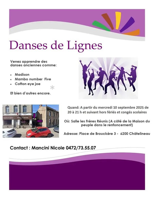 Stages,cours Cours danse ligne