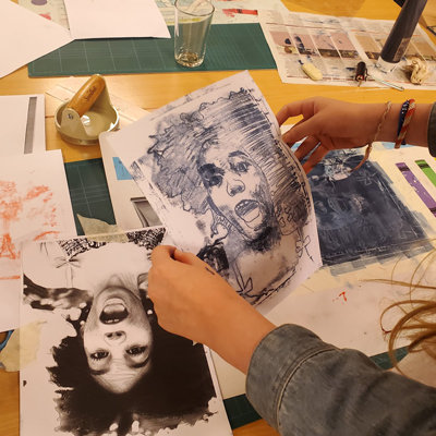 Stages,cours Atelier - Portraits famille monotype