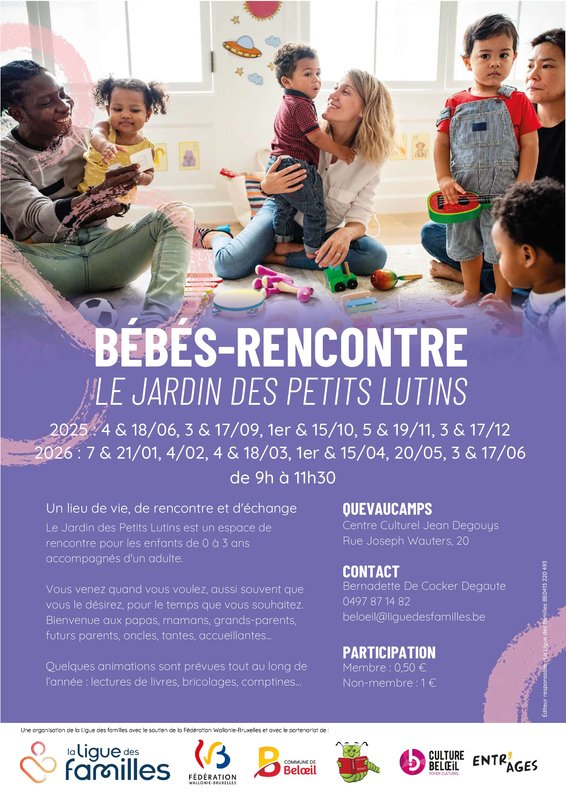 Spectacles Bébés-rencontre - Jardin Petits Lutins