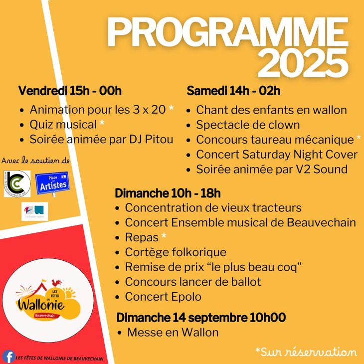 Loisirs Les fêtes Wallonie