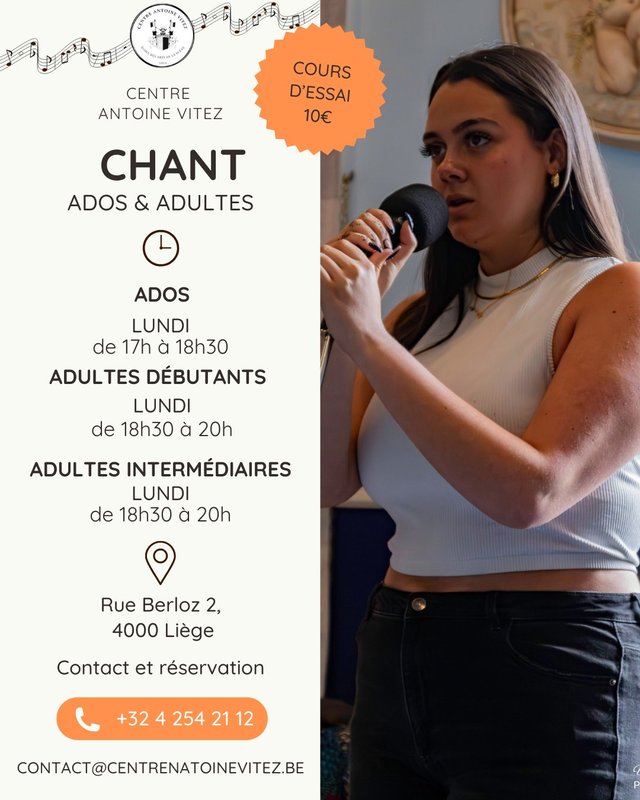 Stages,cours Cours chant