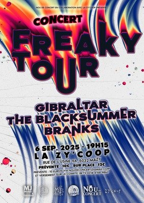Concerts Le Freaky Tour @ Zy’coop