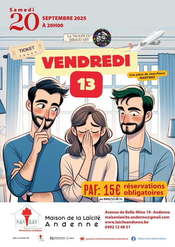 Spectacles Théâtre  Vendredi 13 