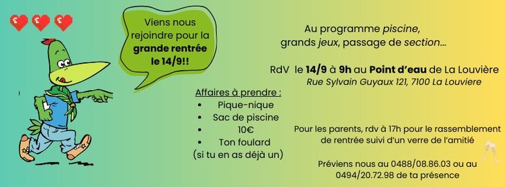 Stages,cours Grande rentrée