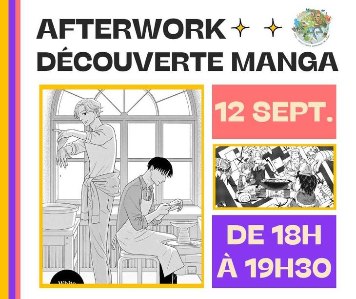 Loisirs Afterwork littéraire spécial manga