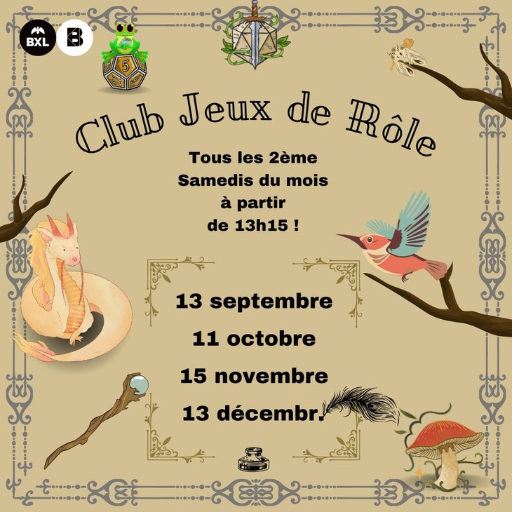 Loisirs Après-midi club jeux rôle