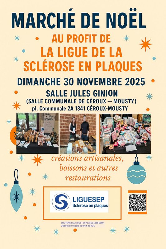 Marchés de Noël Marché Noël profit la Ligue Belge la Sclérose Plaques