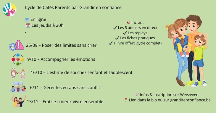 Conférences Café parents: Poser limites sans crier