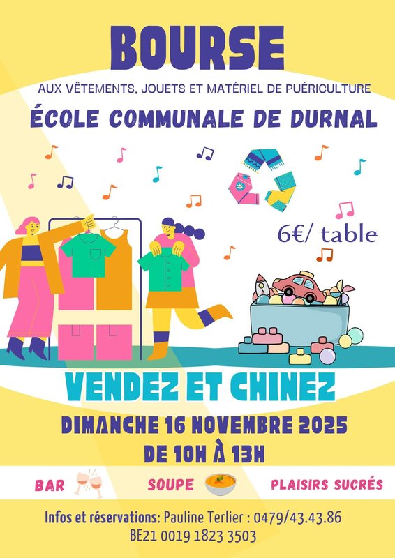 Loisirs Traditionnelle bourse vêtements, jouets,...